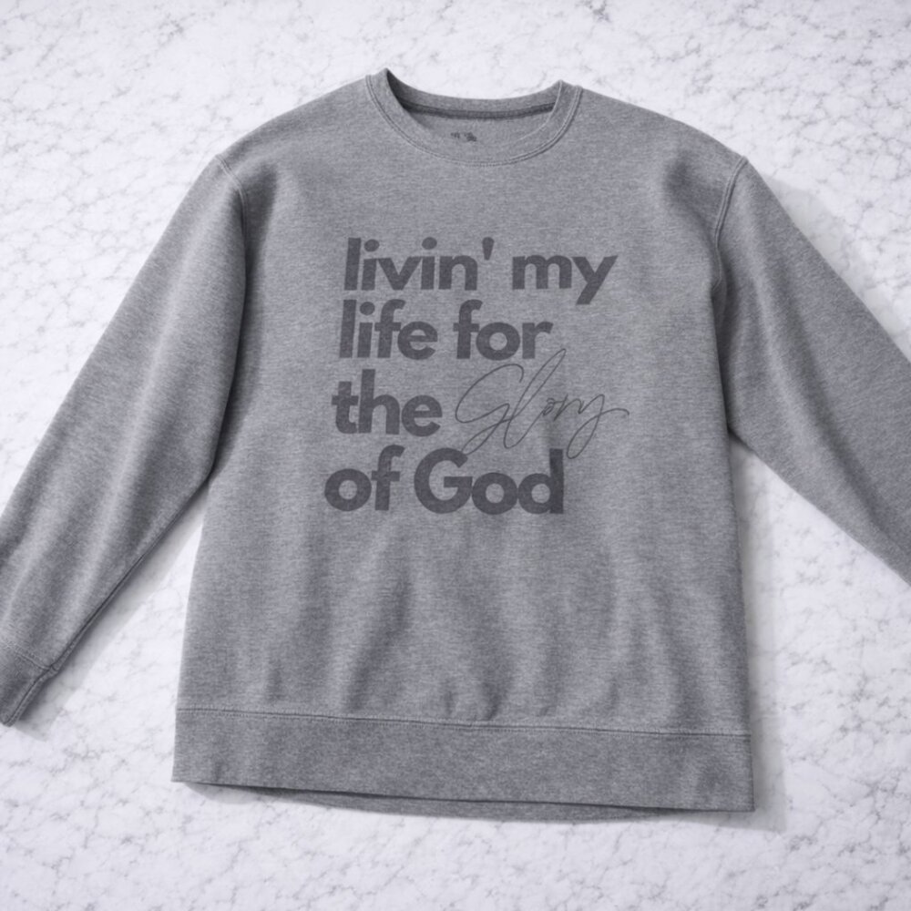 Size Medium Christian Cotton Sweatshirt - Picture 2 of 3